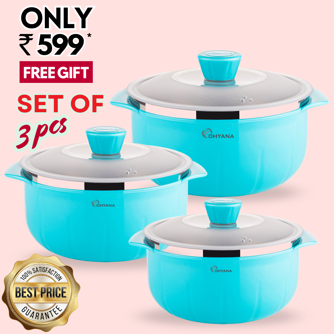 Signature Serving Bowl Microwave Safe Bowl Pack of 3, 1000ml, 1400ml, 2200ml