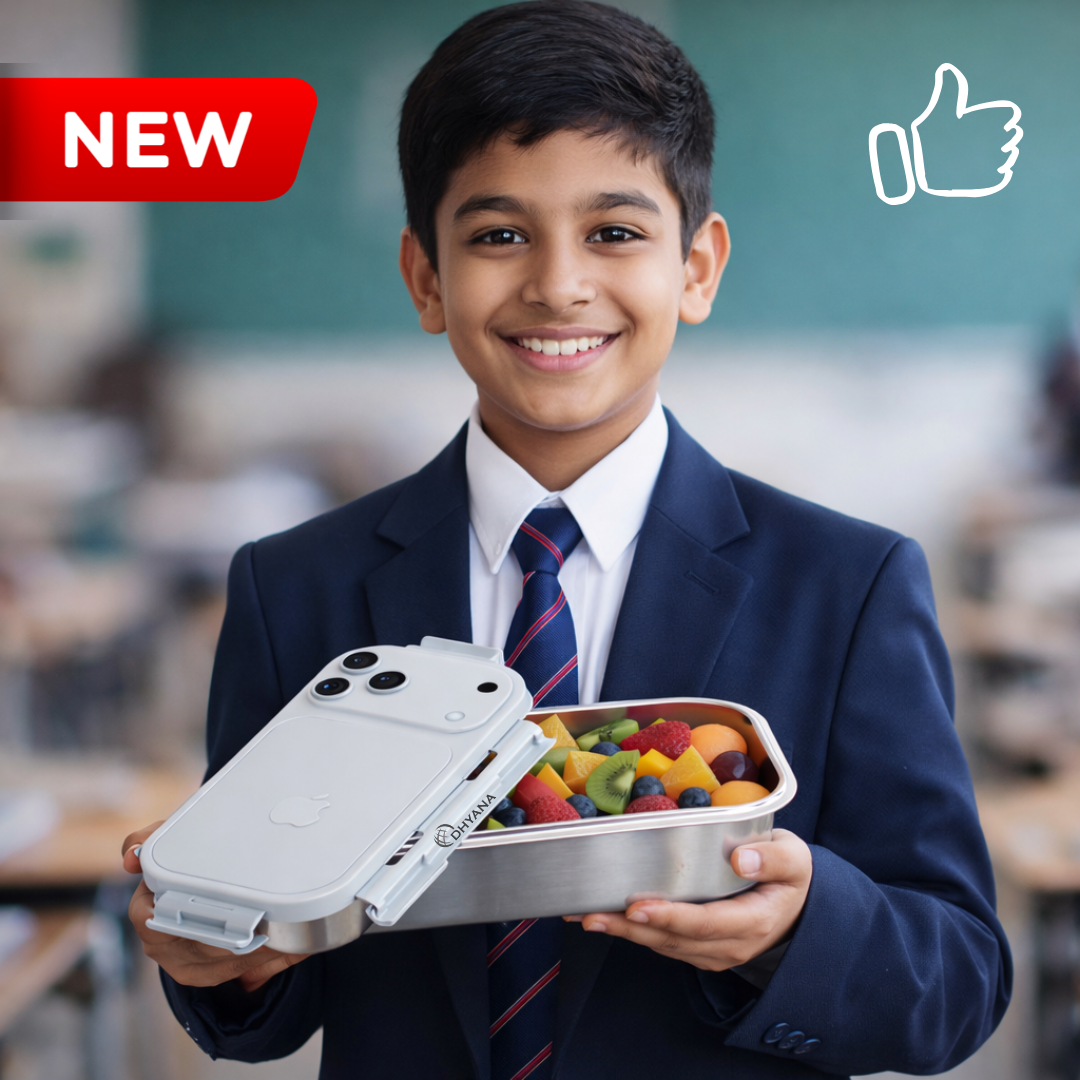 iBite 17 Pro Max Lunchbox | Premium Stainless Steel Lunch Box Tiffin for School & Office