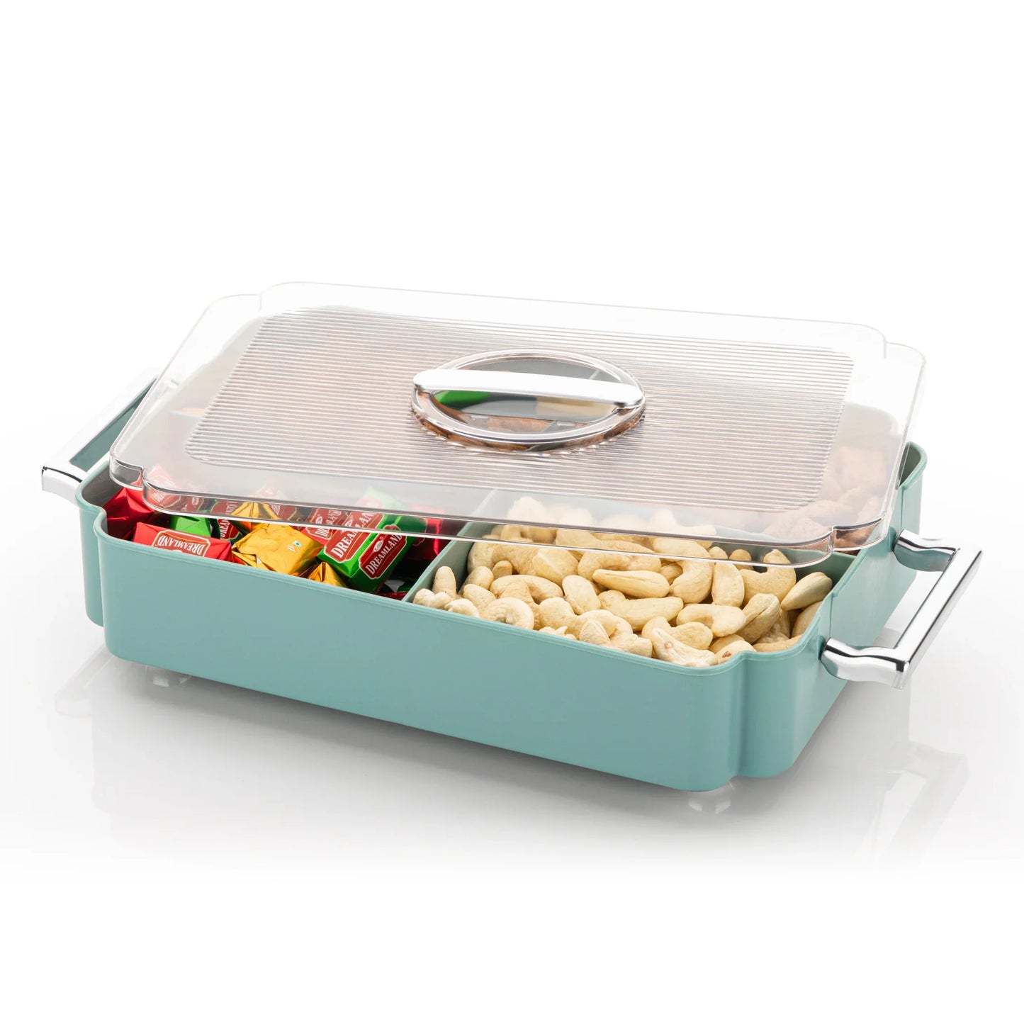 Festiva Multipurpose 4 Compartment Dryfruit Set / Candy, Sweet, Chocolate, Premium Dry Fruit Box & Gift Box