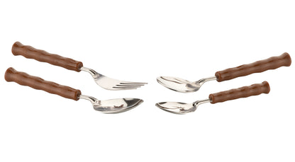 Antique Designer Cutlery Set for Dining Table 24 Pcs Spoon Set With Stand