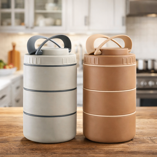 Buy 1 Get 1 Free DOST 3 Layer SS Lunch Box | Leakproof Tiffin for Office, Kids & Travel