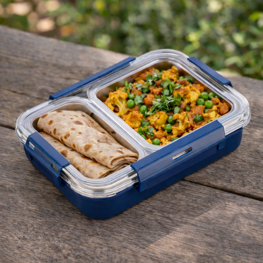 Super lunchbox | 2 Section Stainless Steel Inner | Insulated & Food Grade | Free Lock Set | Back to School lunchbox