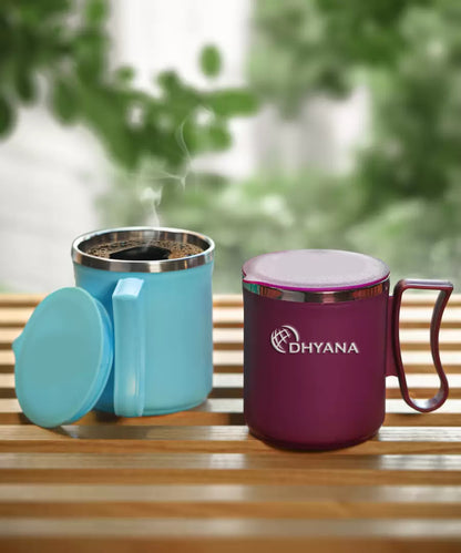 Buy 1 Get 1 Free CoffeeMug, Unbreakable Double Wall Hot and Cool StainlessSteel Mug 300ml