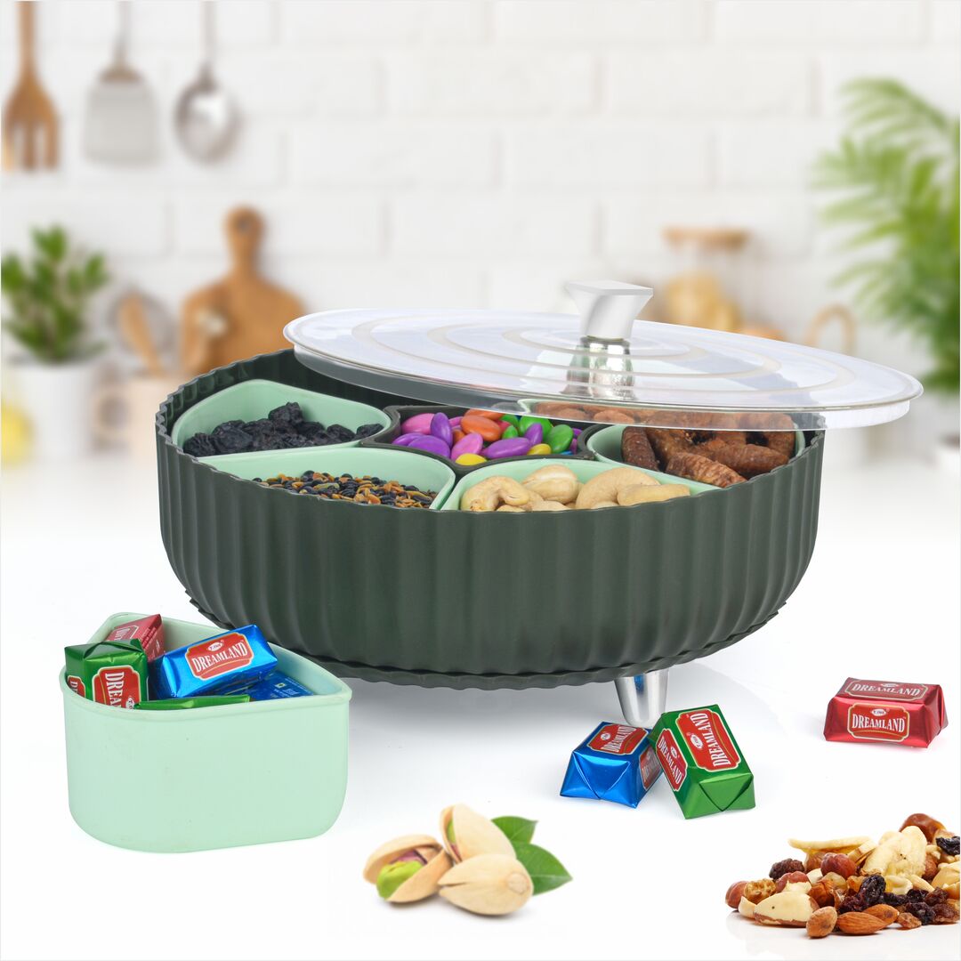 Plastic Spice Container / Masala Box - (7 in 1) Aachar lunchbox or Chatni Box