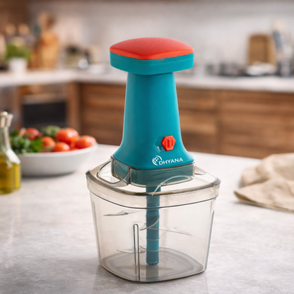 Smart Multipurpose Push Chopper 1100ml / 6 Blades / Vegetable & Onion Cutter