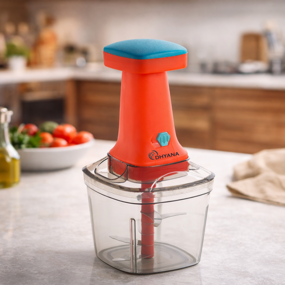 Smart Multipurpose Push Chopper 1100ml / 6 Blades / Vegetable & Onion Cutter