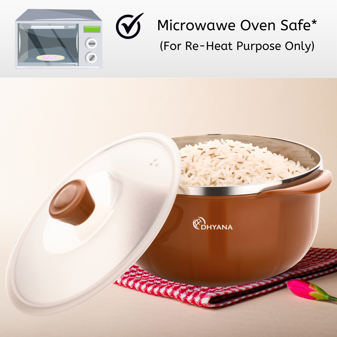 Signature Serving Bowl Microwave Safe Bowl Pack of 3, 1000ml, 1400ml, 2200ml