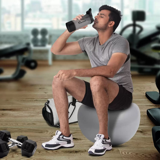 Buy 1 Get 1 Free Protein Shaker & Water Bottle for gym or Cycling with Extra Compartment For Men and Women 600 ml