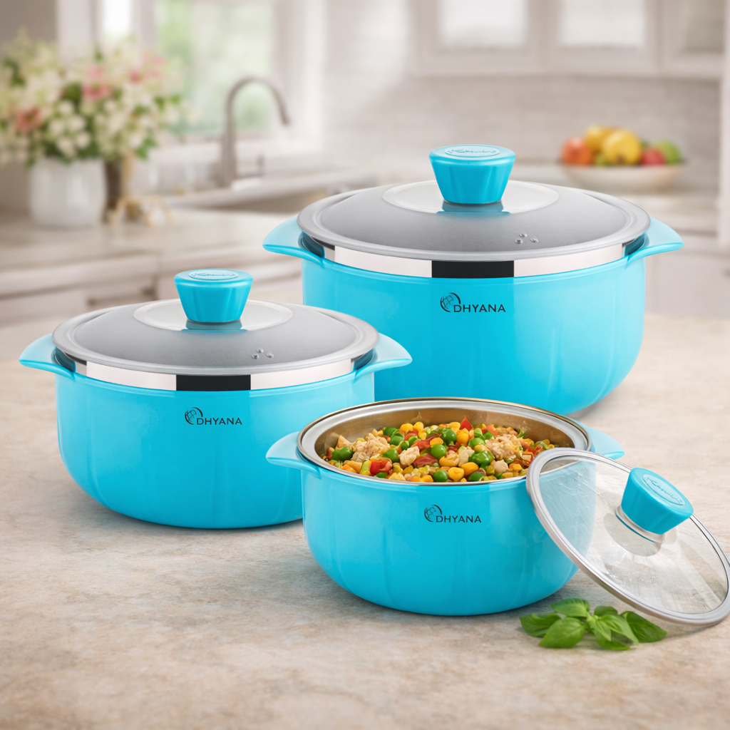 Signature Serving Bowl Microwave Safe Bowl Pack of 3, 1000ml, 1400ml, 2200ml