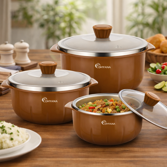 Signature Serving Bowl Microwave Safe Bowl Pack of 3, 1000ml, 1400ml, 2200ml